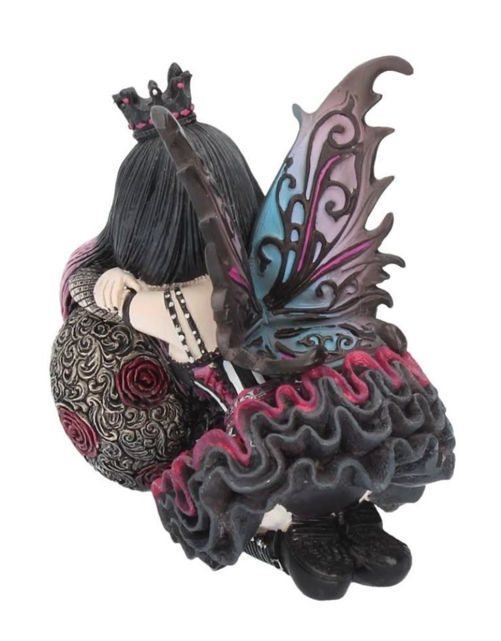 NemesisNow Giftware & Lifestyle - Little Shadows Lolita Gothic Fee en Suikerschedel Beeldje