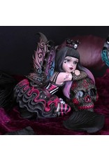 NemesisNow Giftware & Lifestyle - Little Shadows Lolita Gothic Fee en Suikerschedel Beeldje