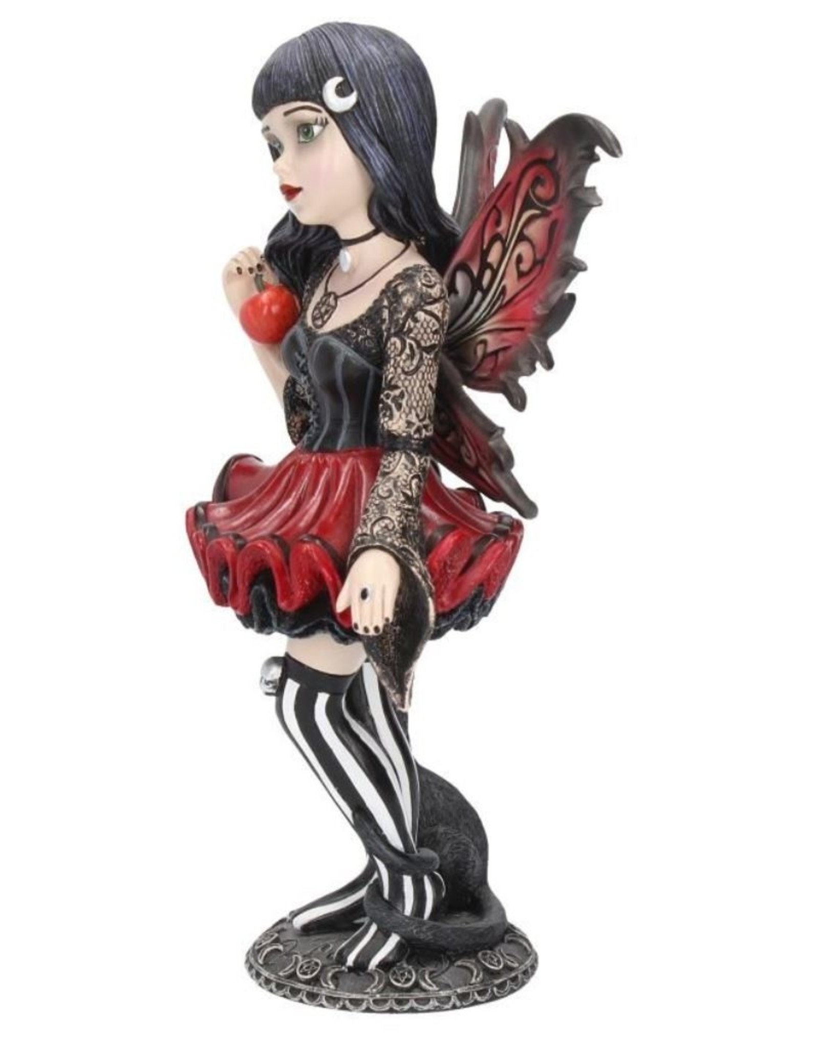 NemesisNow Giftware & Lifestyle - Little Shadows Hazel Gothic Cat Fairy Figurine