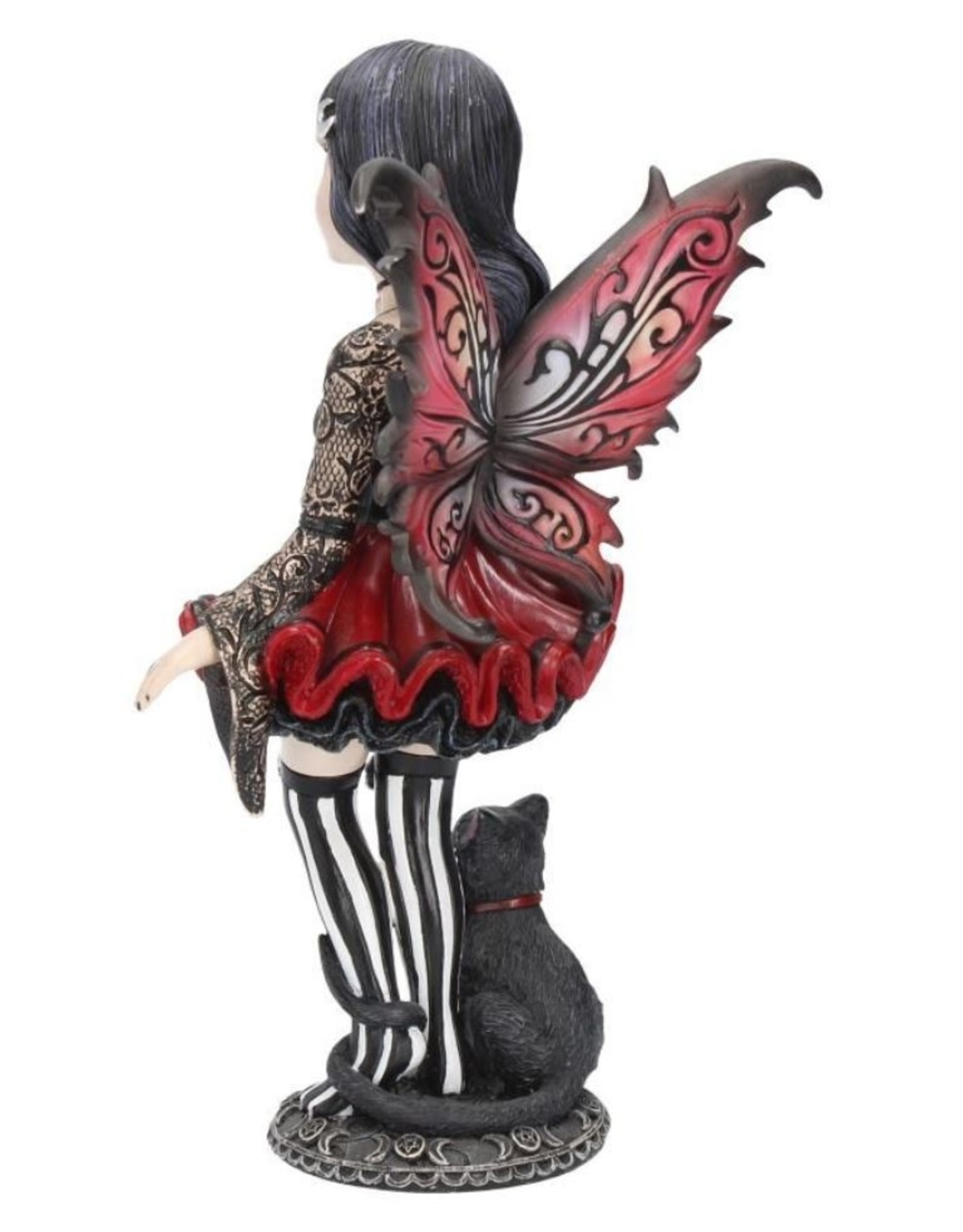 NemesisNow Giftware & Lifestyle - Little Shadows Hazel Gothic Cat Fairy Figurine