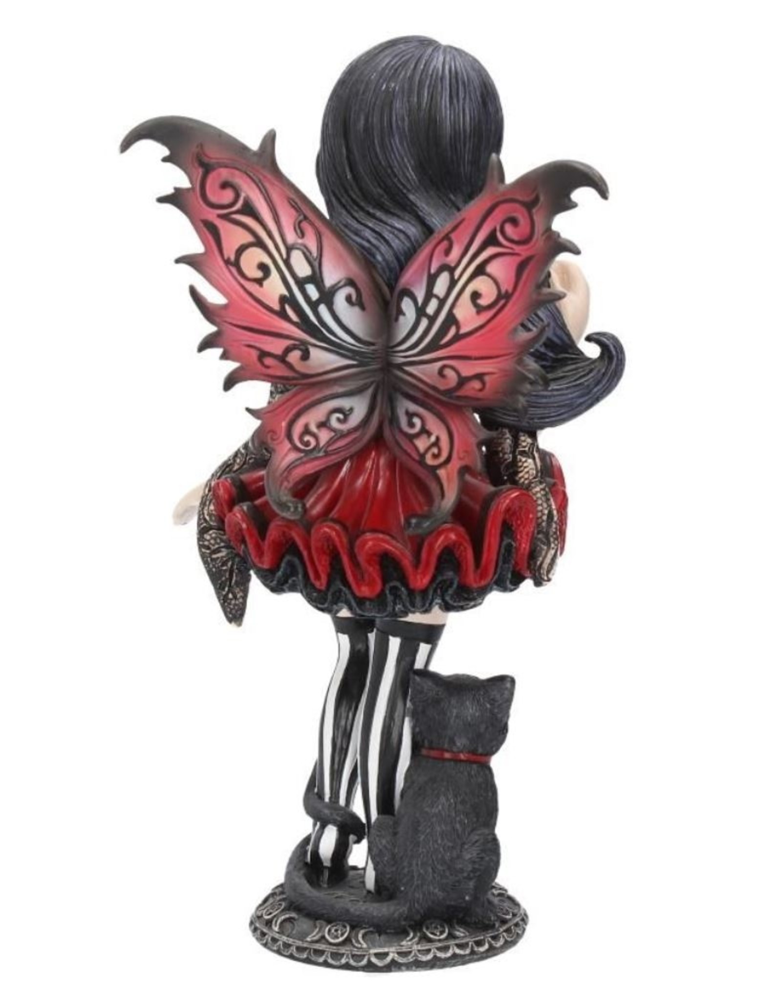 NemesisNow Giftware & Lifestyle - Little Shadows Hazel Gothic Cat Fee Beeldje