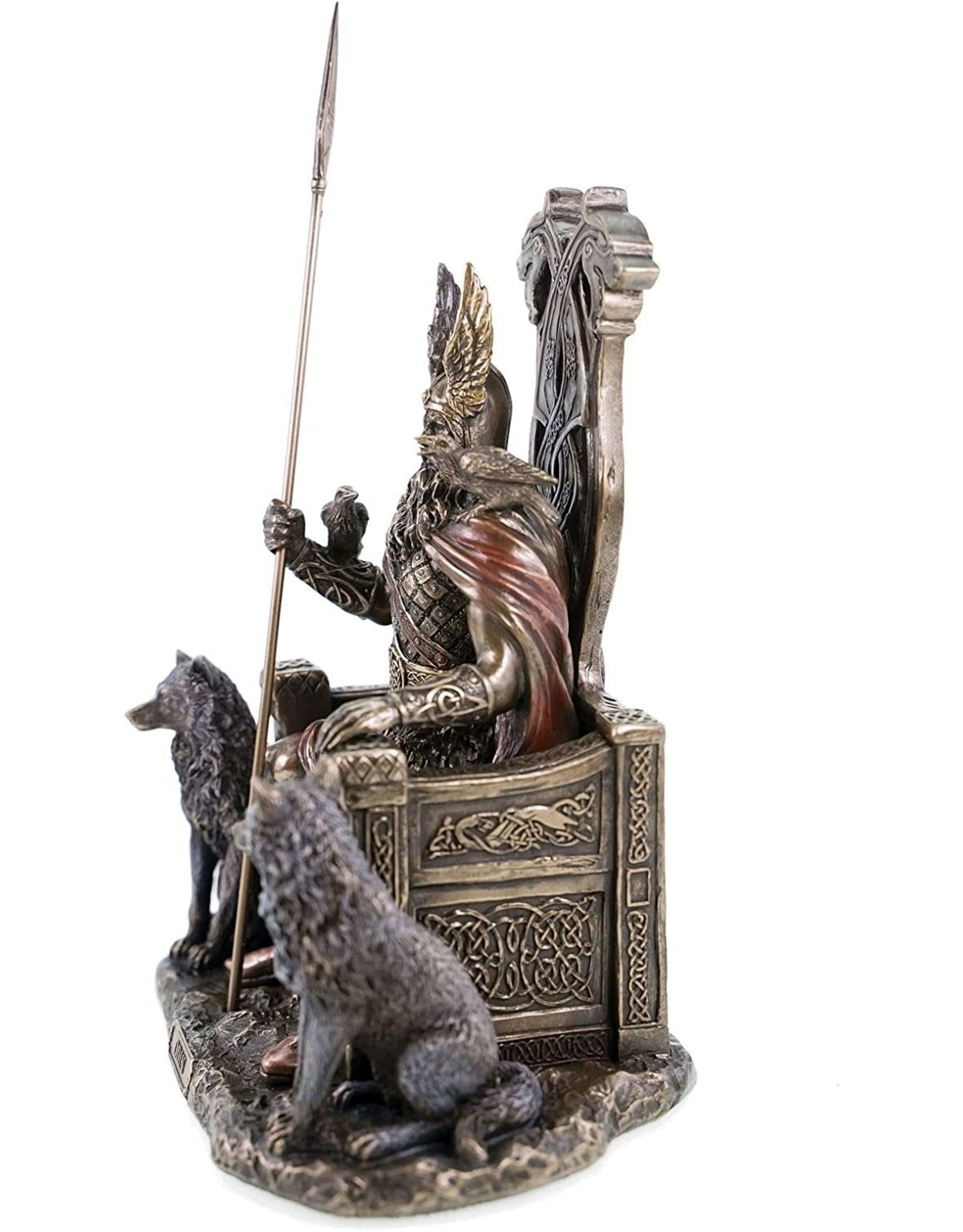 Veronese Design Giftware & Lifestyle - Odin with Wolves Sitting on the Throne Veronese Design