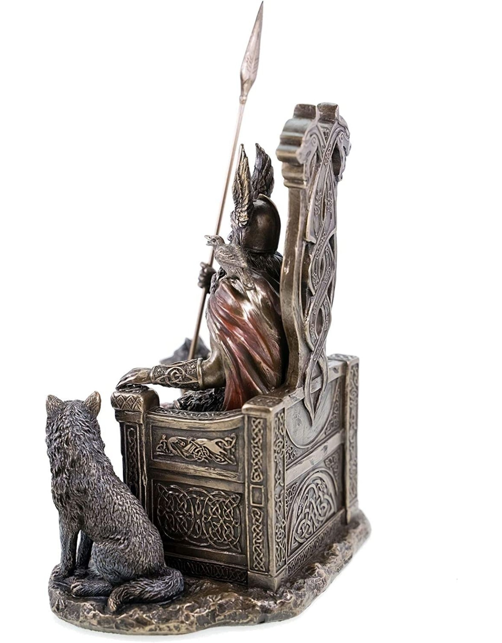 Veronese Design Giftware & Lifestyle - Odin with Wolves Sitting on the Throne Veronese Design