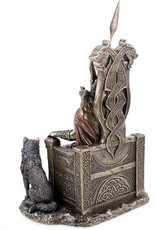 Veronese Design Giftware & Lifestyle - Odin with Wolves Sitting on the Throne Veronese Design