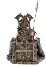 Veronese Design Giftware & Lifestyle - Odin with Wolves Sitting on the Throne Veronese Design