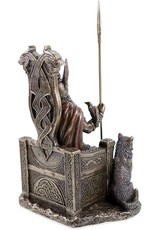 Veronese Design Giftware & Lifestyle - Odin with Wolves Sitting on the Throne Veronese Design