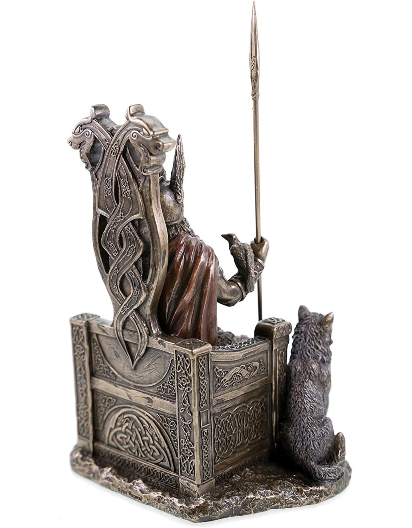 Veronese Design Giftware & Lifestyle - Odin with Wolves Sitting on the Throne Veronese Design