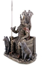 Veronese Design Giftware & Lifestyle - Odin with Wolves Sitting on the Throne Veronese Design