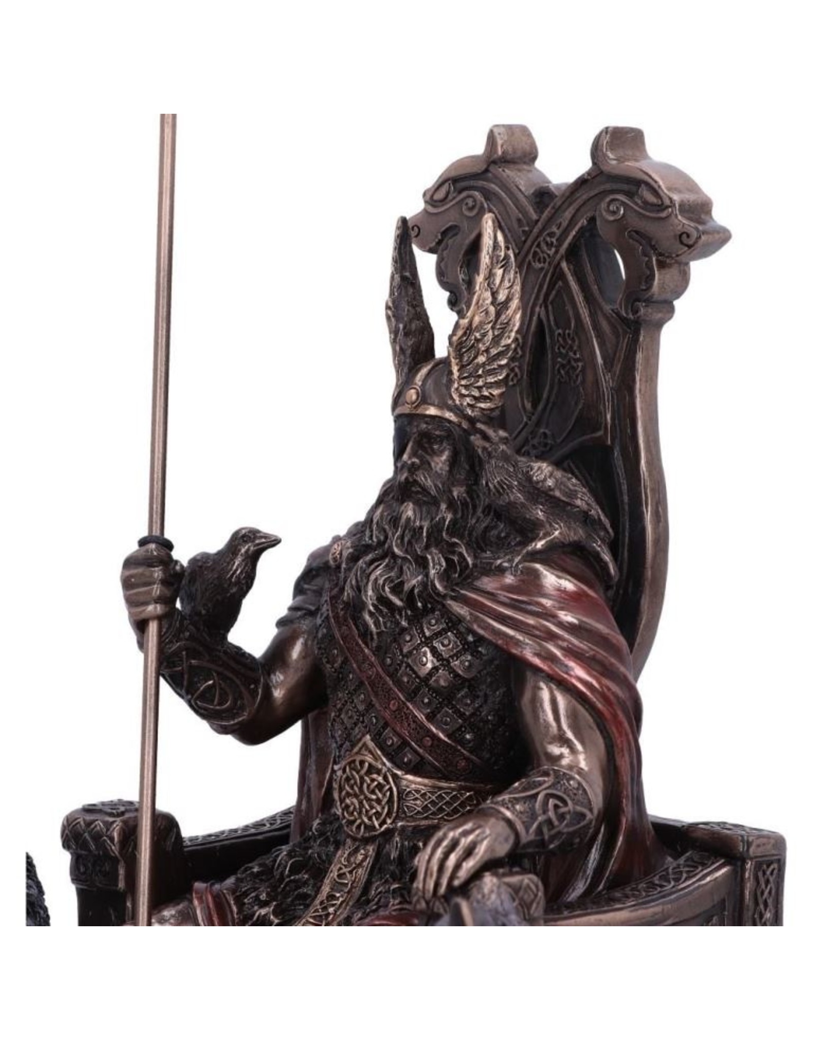 Veronese Design Giftware & Lifestyle - Odin with Wolves Sitting on the Throne Veronese Design