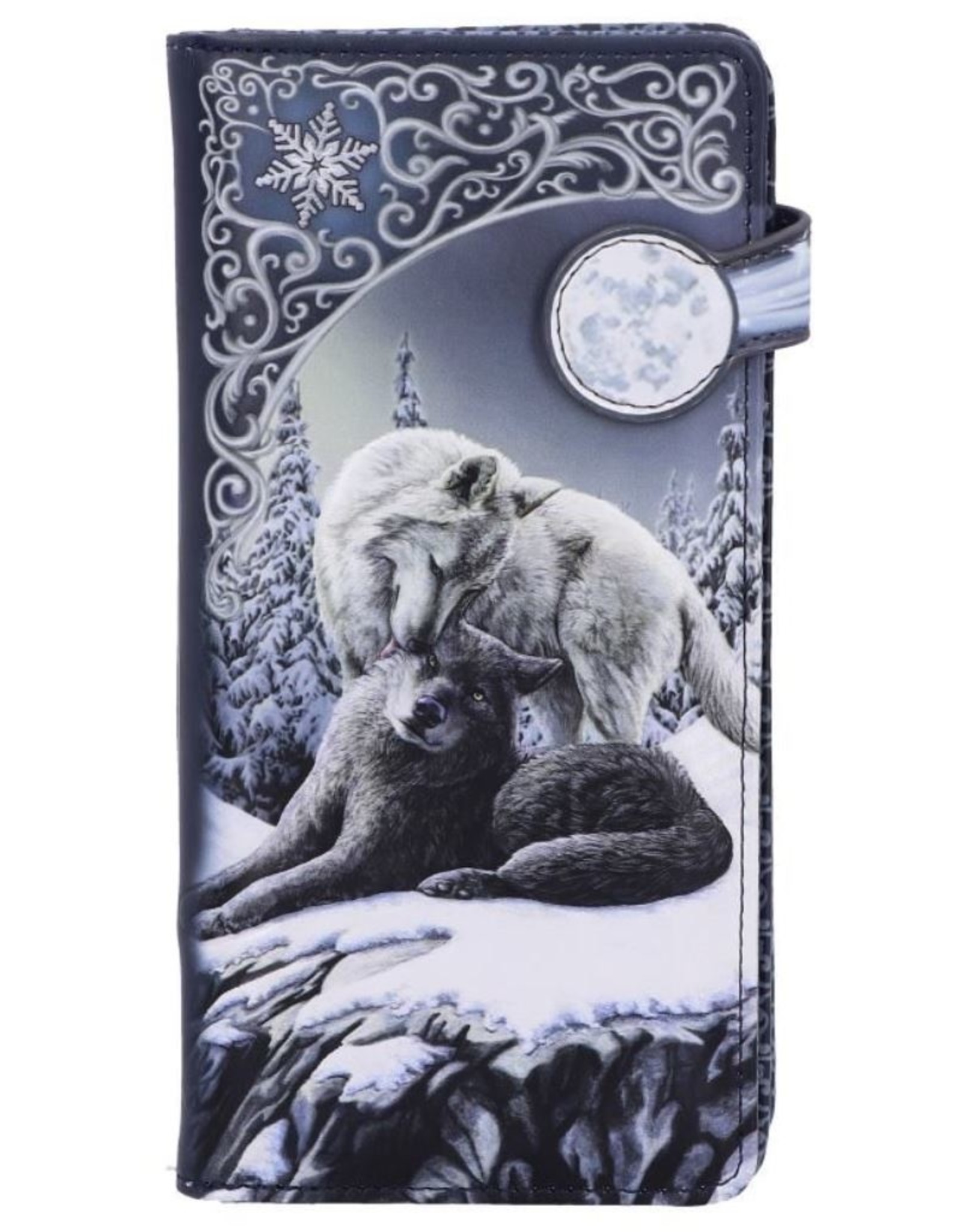 NemesisNow Gothic wallets and purses - Snow Kisses Wolf Embossed Purse Lisa Parker