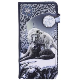 NemesisNow Snow Kisses Wolf Embossed Purse Lisa Parker