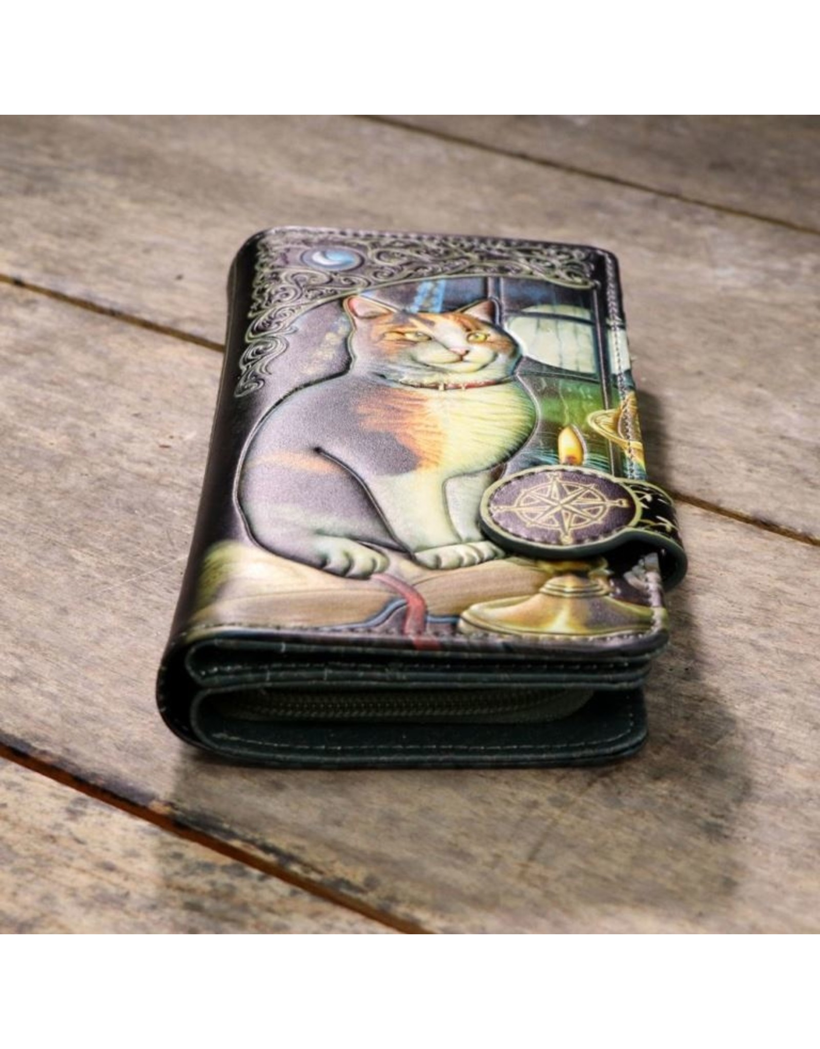 NemesisNow Gothic wallets and purses - Lisa Parker Adventure Awaits Calico Cat Ship Embossed Purse