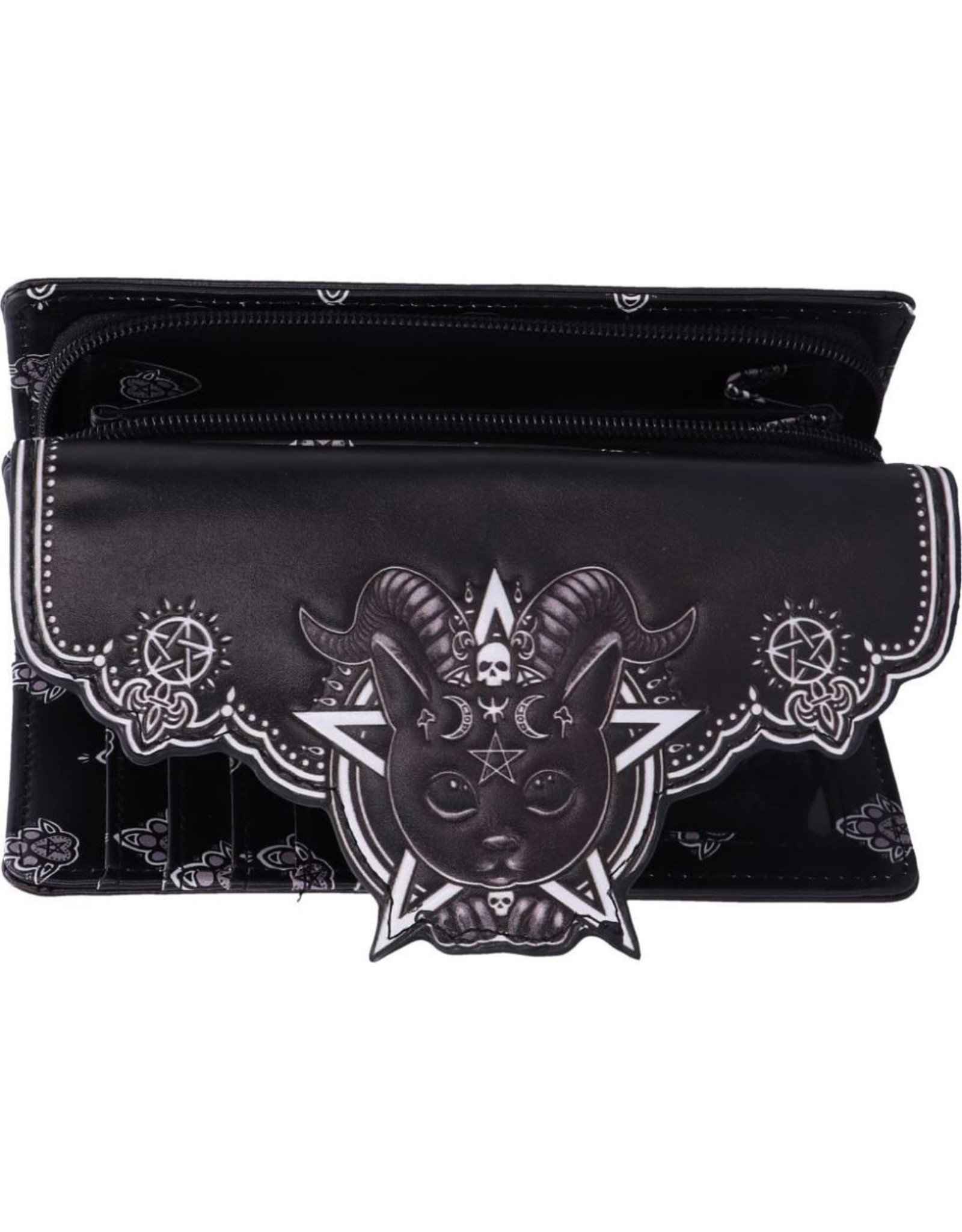 NemesisNow Gothic wallets and purses - Pawzuph Baphomet Cat Embossed Purse