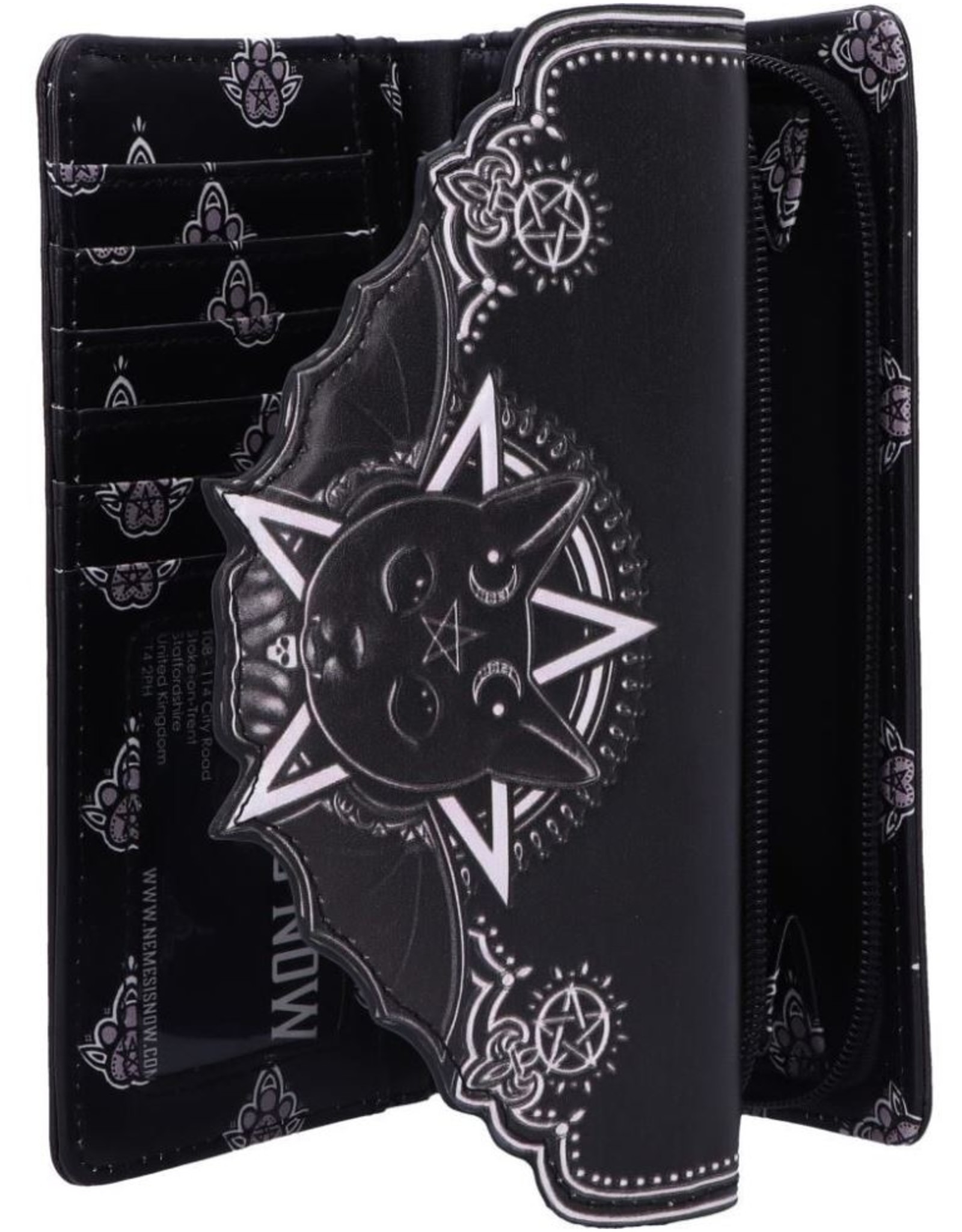 NemesisNow Gothic wallets and purses - Malpuss Vampire Cat Embossed Purse