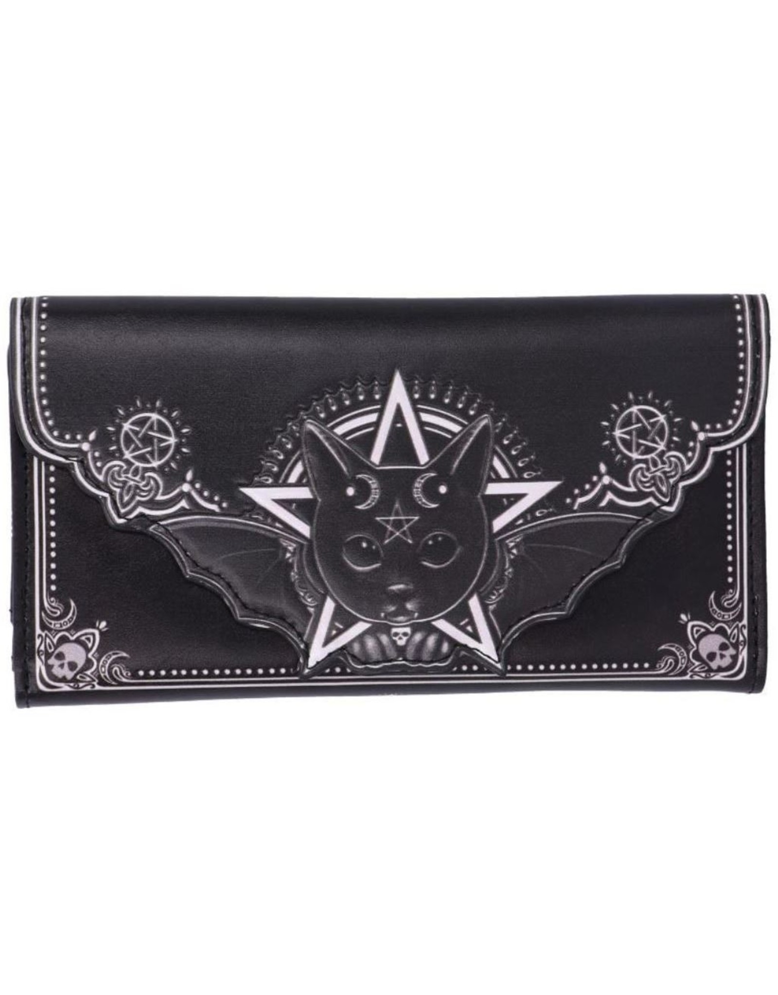 NemesisNow Gothic wallets and purses - Malpuss Vampire Cat Embossed Purse