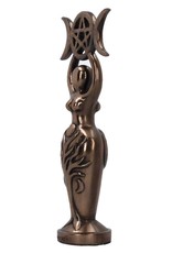 Willow Hall Giftware & Lifestyle - Triple Goddess Figurine Bronzed Wiccan Idol Statue 20cm