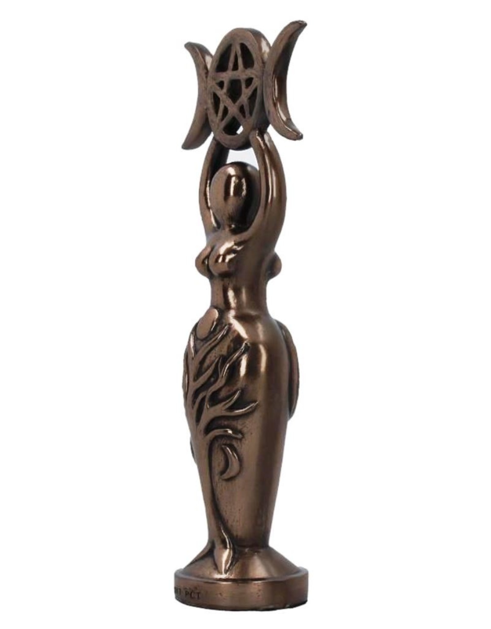 Willow Hall Giftware & Lifestyle - Triple Goddess Figurine Bronzed Wiccan Idol Statue 20cm