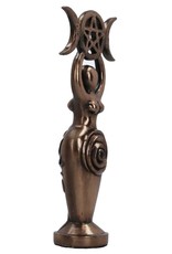 Willow Hall Giftware & Lifestyle - Triple Goddess Figurine Bronzed Wiccan Idol Statue 20cm