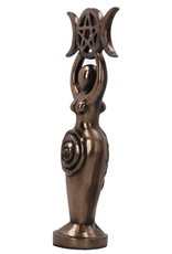 Willow Hall Giftware & Lifestyle - Triple Goddess Figurine Bronzed Wiccan Idol Statue 20cm