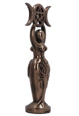 Willow Hall Giftware & Lifestyle - Triple Goddess Figurine Bronzed Wiccan Idol Statue 20cm