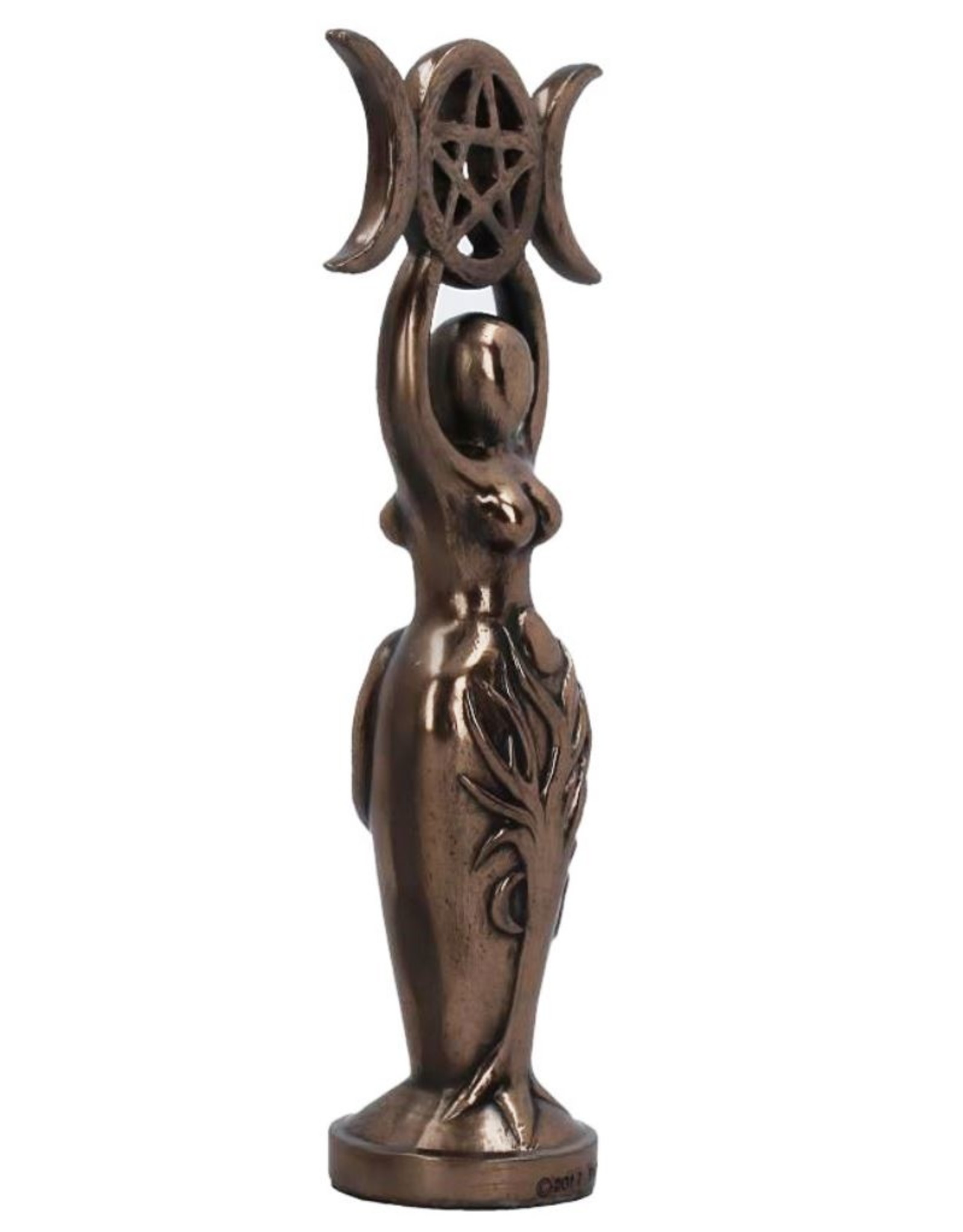 Willow Hall Giftware & Lifestyle - Triple Goddess Figurine Bronzed Wiccan Idol Statue 20cm