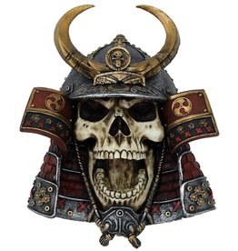 NemesisNow Kabuto Armoured Samurai Skull Wall Plaque