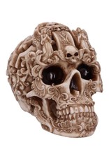 NemesisNow Giftware Figurines Collectables - Gothic Carved Skull Rococo 19cm
