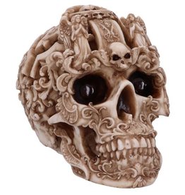 NemesisNow Gothic Carved Skull Rococo 19cm