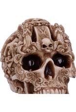 NemesisNow Giftware Figurines Collectables - Gothic Carved Skull Rococo 19cm