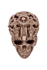 NemesisNow Giftware Figurines Collectables - Gothic Carved Skull Rococo 19cm