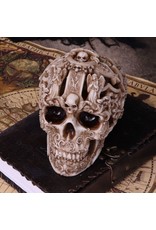 NemesisNow Giftware Figurines Collectables - Gothic Carved Skull Rococo 19cm