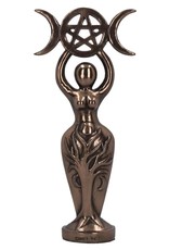 Willow Hall Giftware & Lifestyle - Triple Goddess Figurine Bronzed Wiccan Idol Statue 20cm