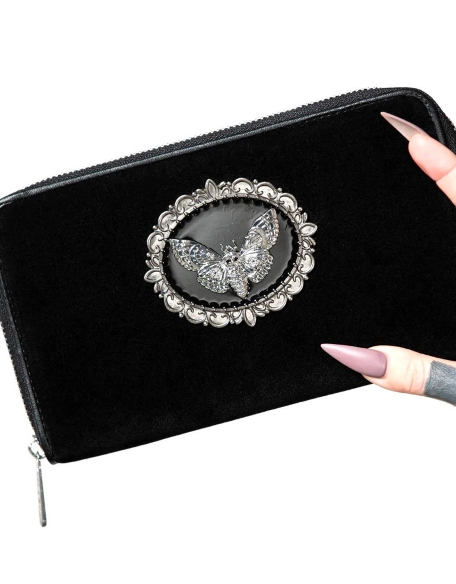 Killstar Killstar bags and accessories - Killstar Enchanted Tales Wallet with Moth