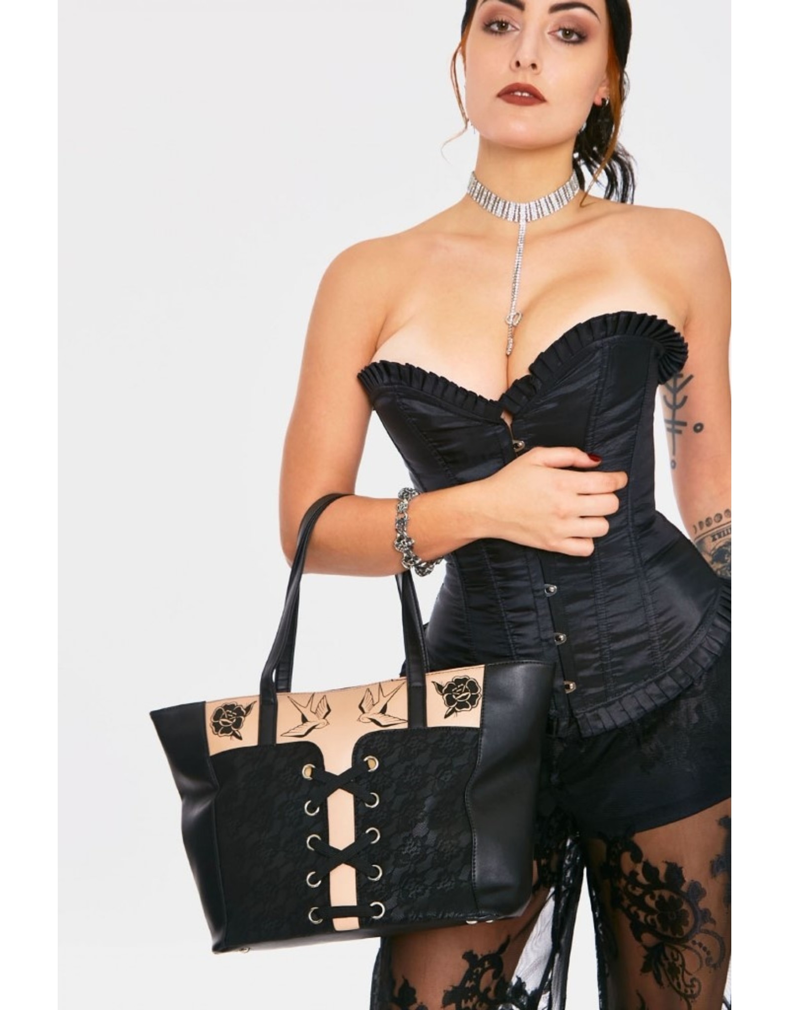 Jawbreaker Steampunk bags Gothic bags - Jawbreaker Corset Shoulder bag