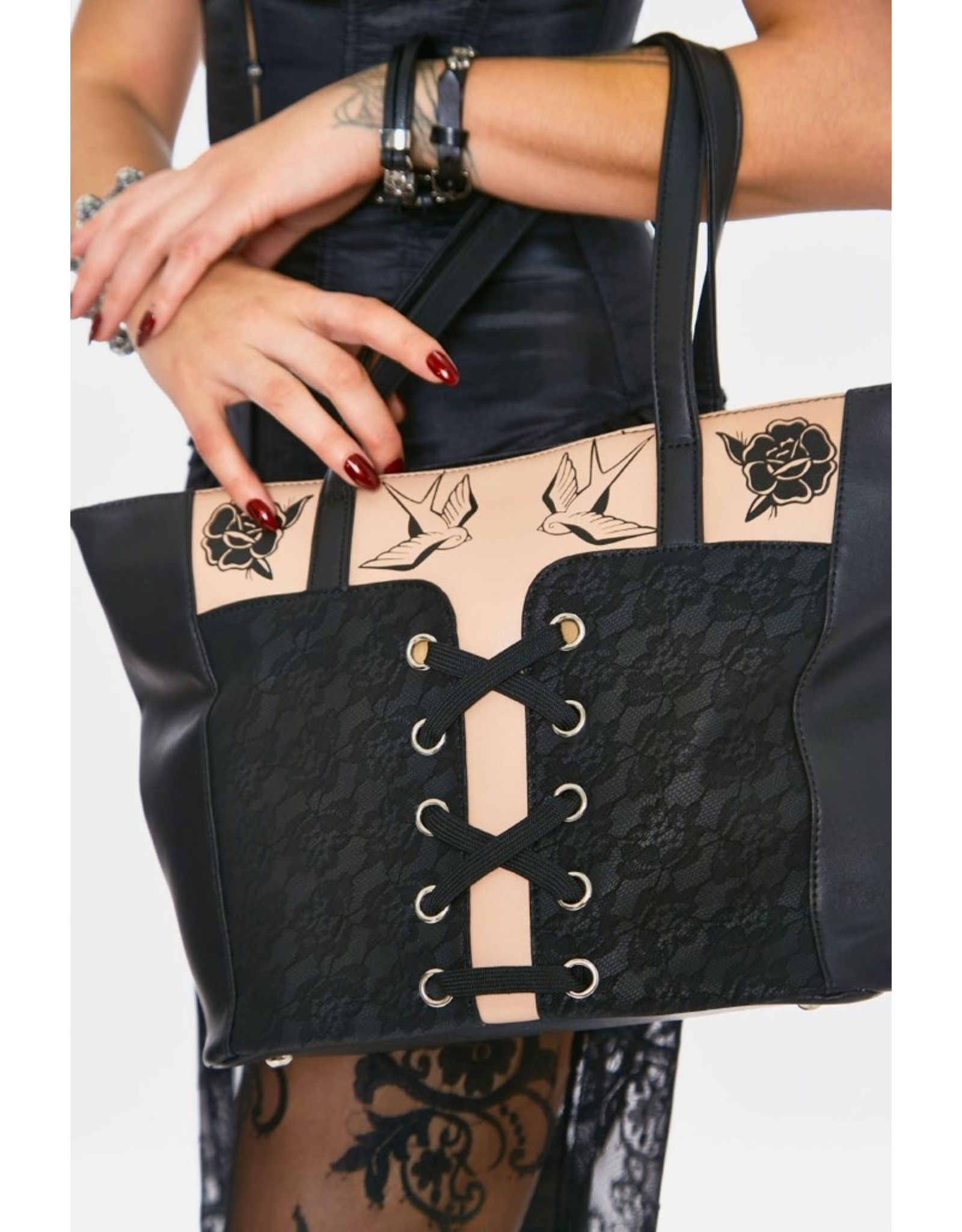 Jawbreaker Steampunk bags Gothic bags - Jawbreaker Corset Shoulder bag