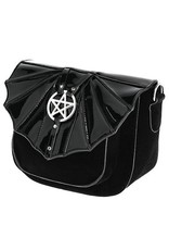 Restyle Gothic bags Steampunk bags - Night Creature Small Gothic Bat handbag with Pentagram