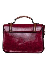 Banned Retro tassen Vintage tassen -  Banned Retro handtas met gespen en strik (rood)