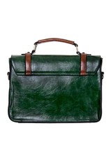 Banned Retro bags  Vintage bags - Banned Retro hand bag with buckles and bow (green)