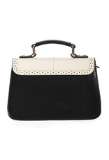 Banned Retro bags  Vintage bags - Banned Scalloped Retro 50s Handbag black-white