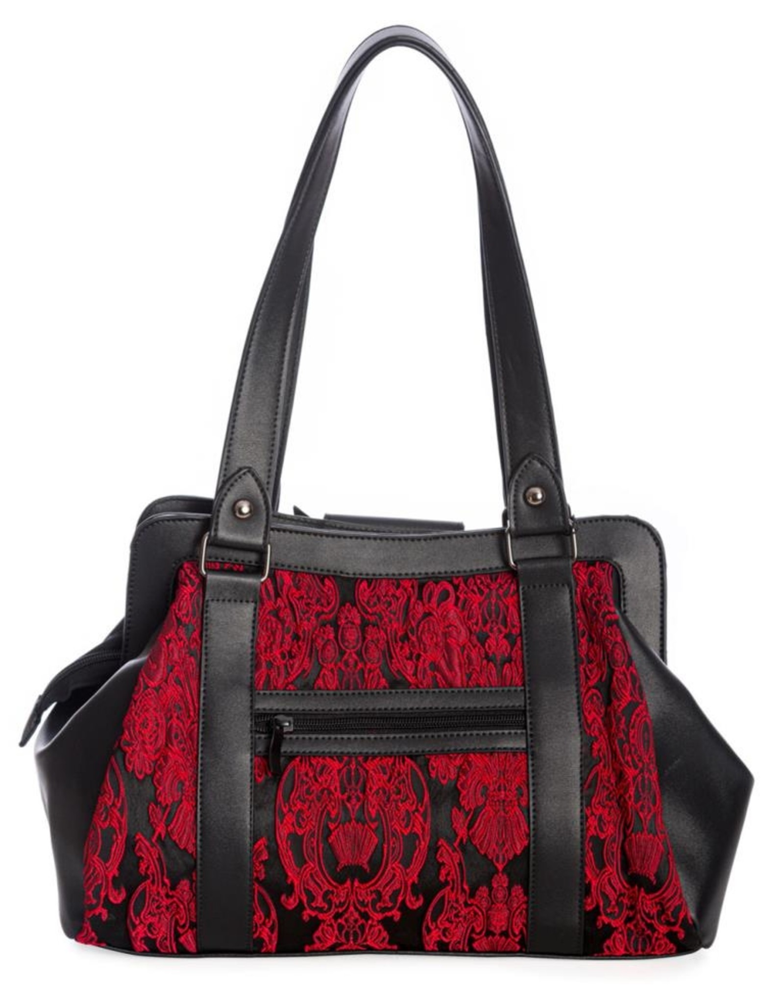 Banned Gothic bags Steampunk bags - Banned Maplesage Gothic Handbag black-red