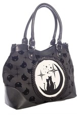 Banned Gothic Bags Steampunk Bags - Banned Lunar Sisters Handbag with Cats