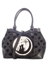 Banned Gothic Bags Steampunk Bags - Banned Lunar Sisters Handbag with Cats