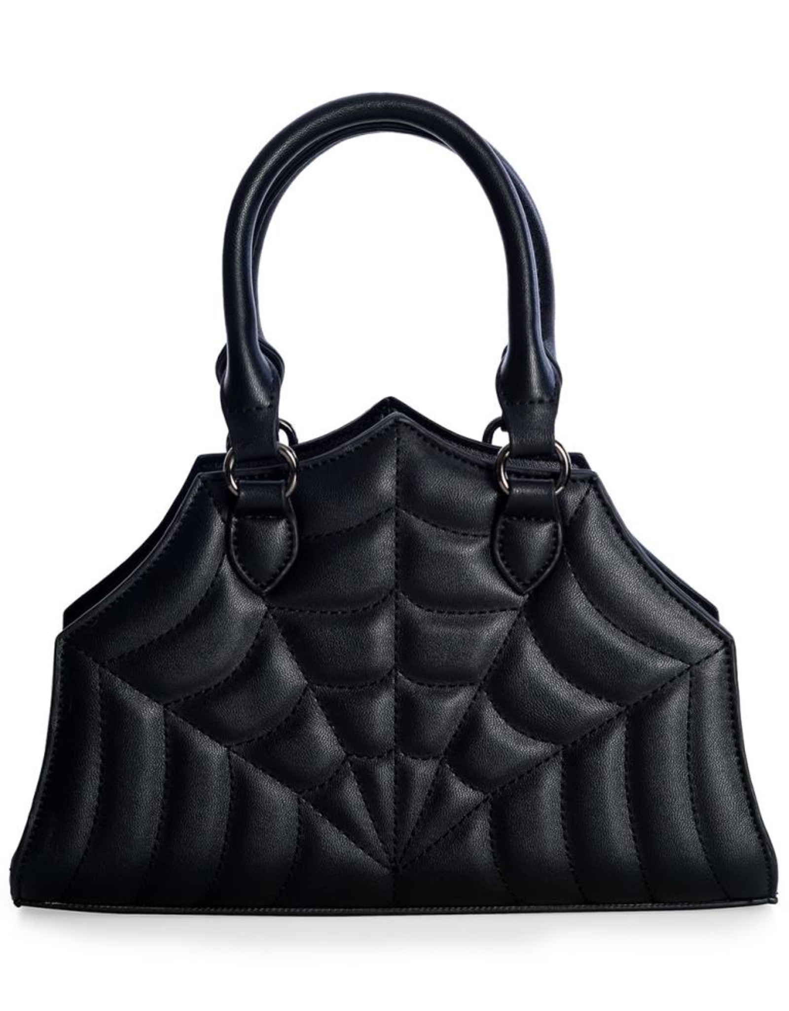 Banned Gothic bags Steampunk bags - Sirin Handbag with Embosed Spiderweb