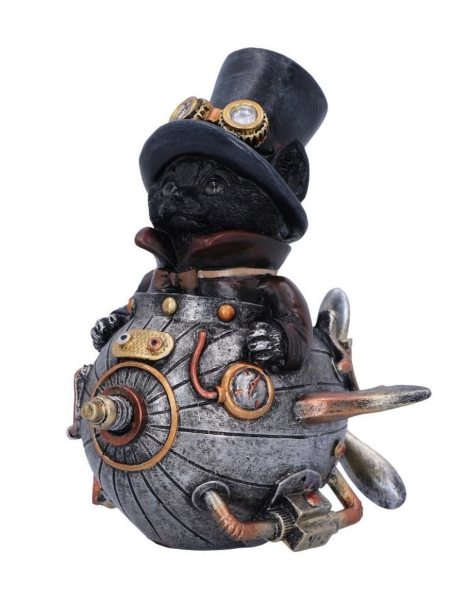 Alator Giftware & Lifestyle - Feline Invention Steampunk Cat Figurine 14.5cm