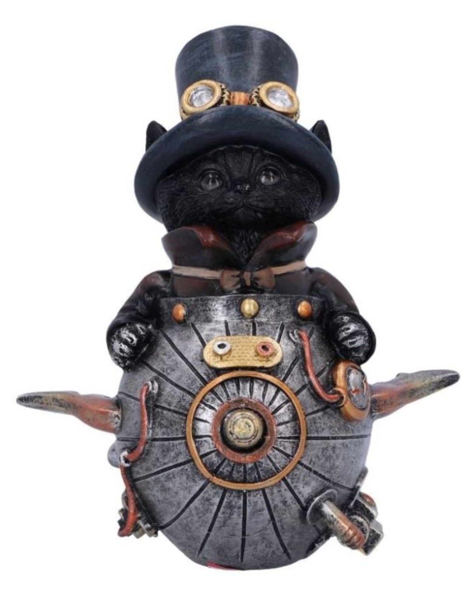 Alator Giftware & Lifestyle - Feline Invention Steampunk Cat Figurine 14.5cm