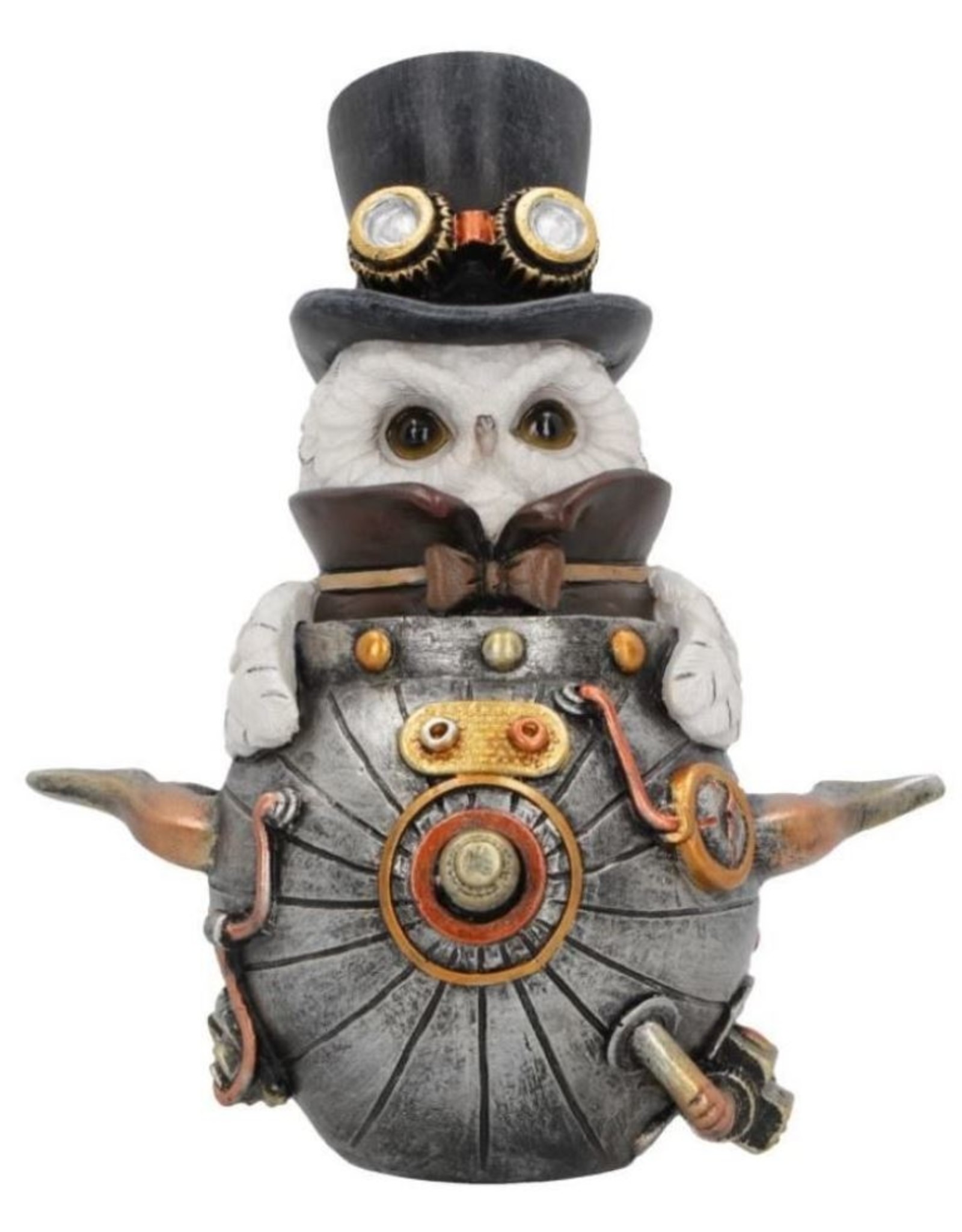 Alator Giftware & Lifestyle - Avian Invention Steampunk Uil Beeldje 14.5cm