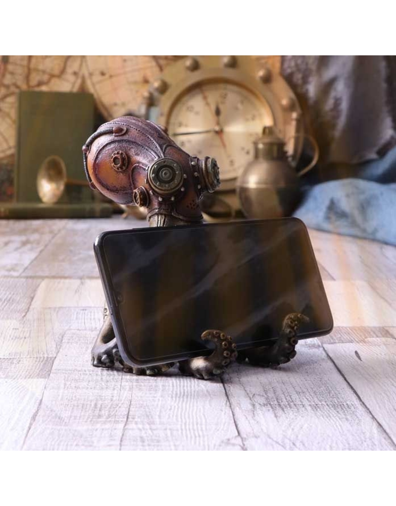 NemesisNow Giftware & Lifestyle - Call of the Kraken Steampunk Telefoonhouder 14.5cm