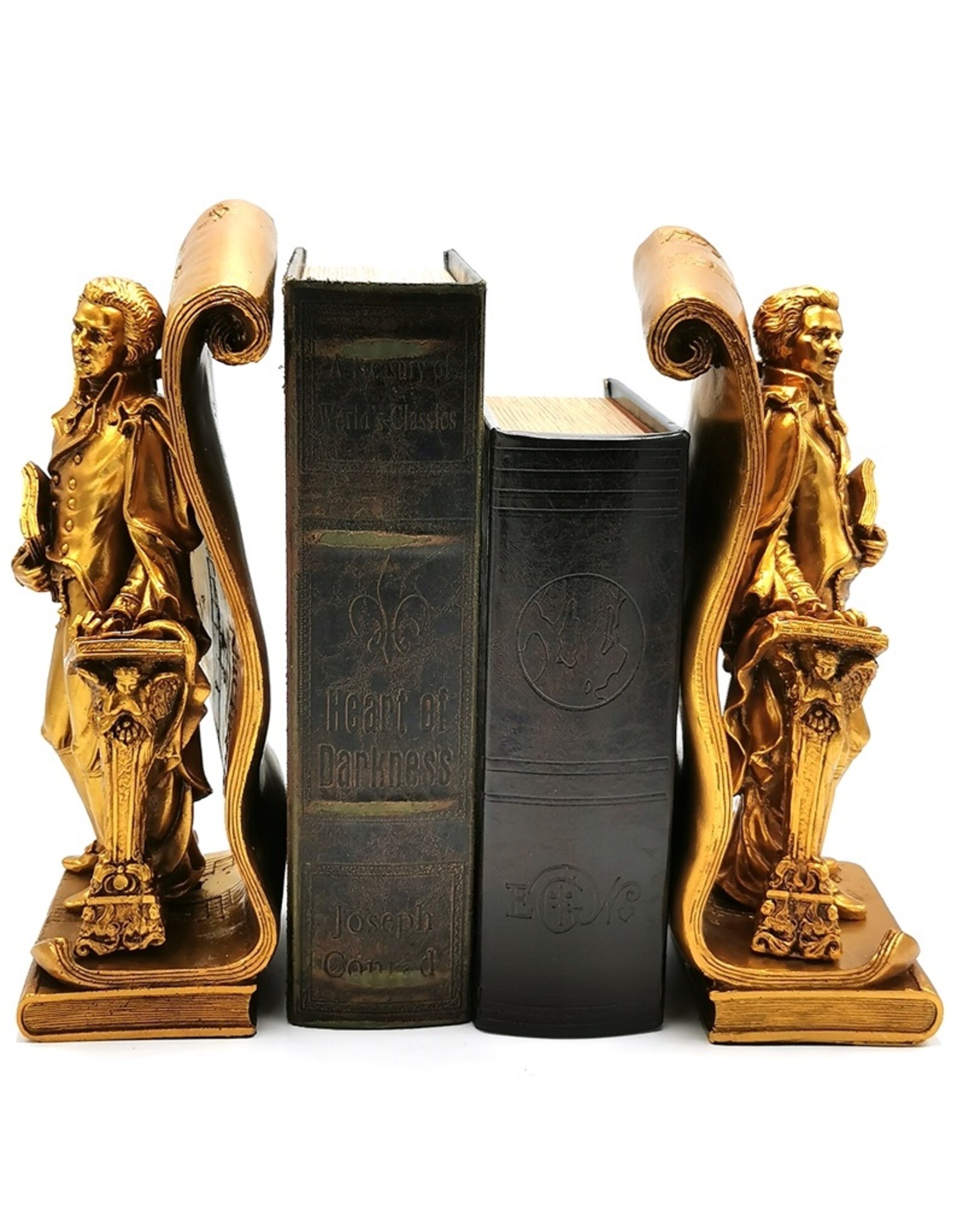 Barok Giftware & Lifestyle - Mozart Boekensteunen Barok stijl set van 2