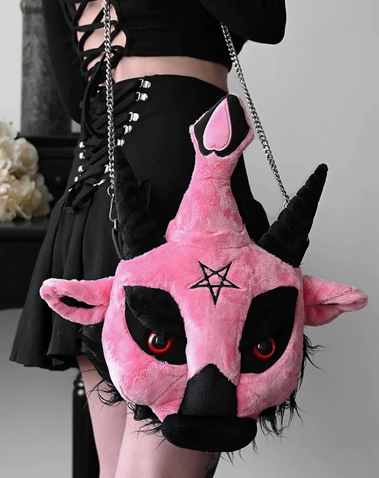 Baphomet plush bag deals