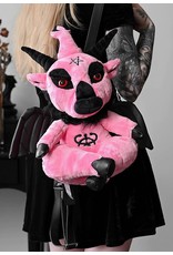 Killstar Killstar tassen en accessoires - Killstar Dark Lord pluche rugtas (bubblegum)